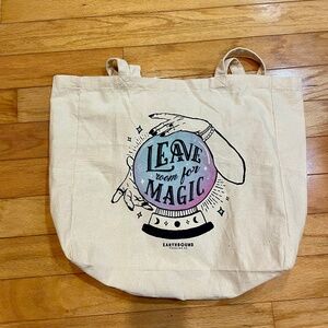 Leave room for magic Earthbound Trading Co. canvas tote